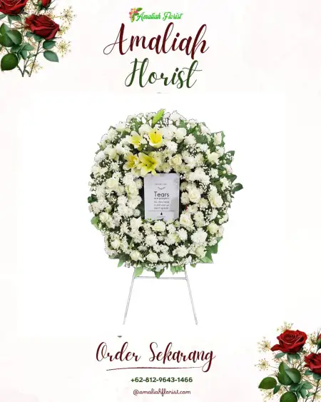 Krans Bunga Duka Jati Perumnas